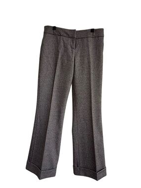 Bebe Gray-Brown Herringbone Dress Pants
